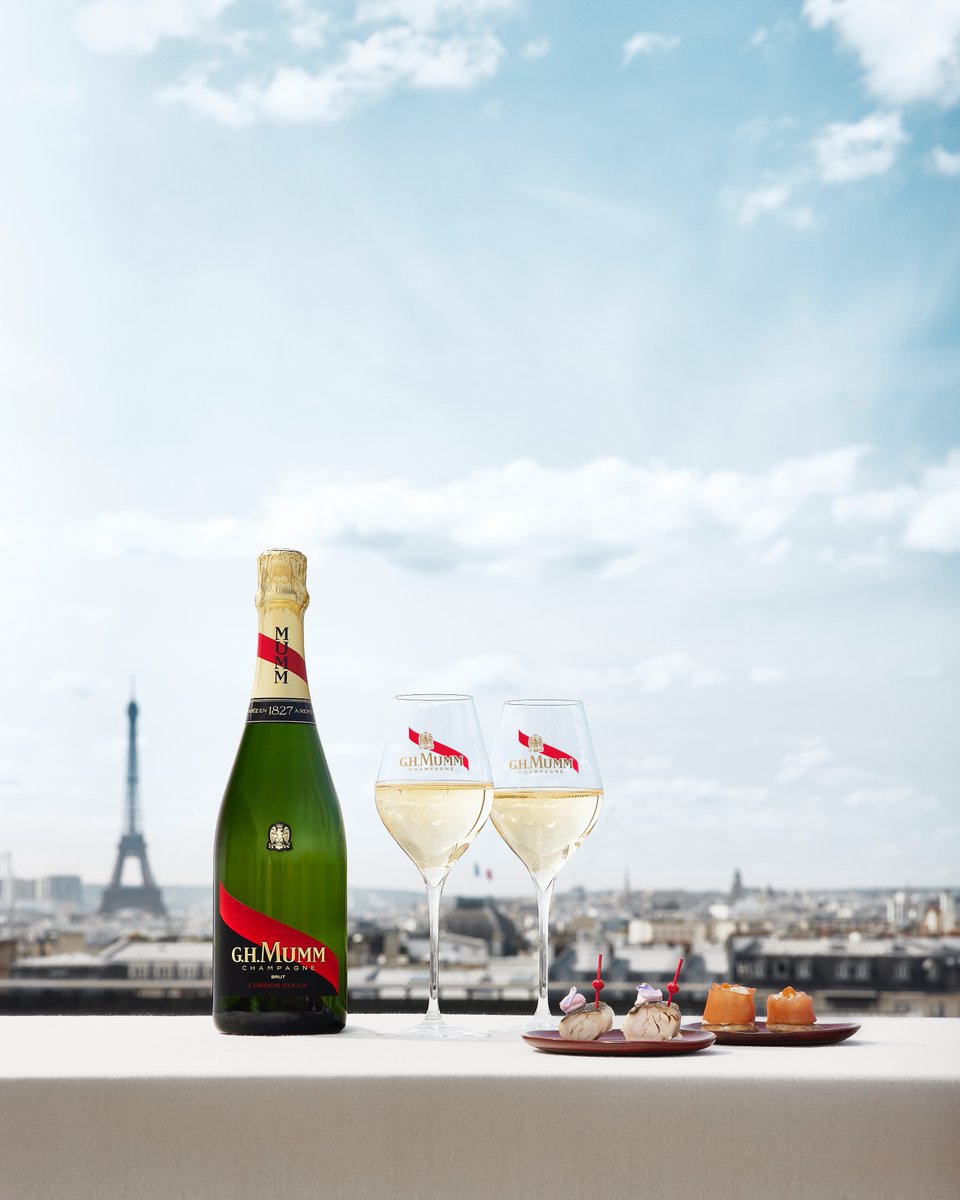 12.09 PM in Paris Capture a moment with Mumm Cordon Rouge paired with sakura sea bream while enjoying the iconicview of the French capital with the Tour Eiffel. #Paris #TourEiffel PLEASE DRINK RESPONSIBLY Please only share our posts with those who are of legal drinking age.