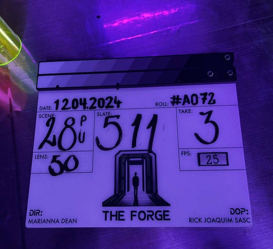 had a BLAST filming for ‘The Forge’ with @Mariannadean @ZoeFCunningham & wonderful, talented cast and crew 🛸🪐 feeling vey grateful ! 💫