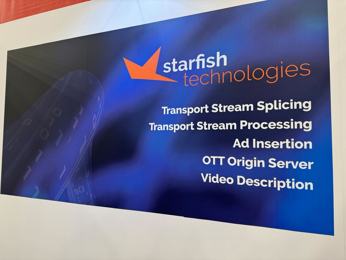 Join us at booth W2544 for Day 3 of @nabshow. See how Starfish Technologies is revolutionising transport stream processing with solutions like our Vinyasa Origin Server. #NABShow #StreamingSolutions #TransportStreamProcessing