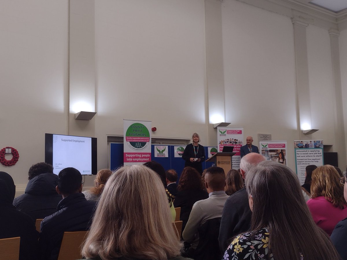 Cllr Leffman speaking about everyone's hard work within Oxfordshire county council.