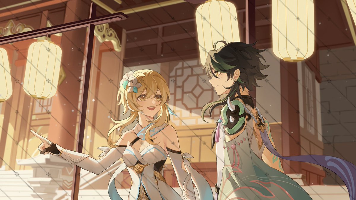 #魈生誕祭2024 #魈蛍 #GenshinImapact
约了，小情侣逛街