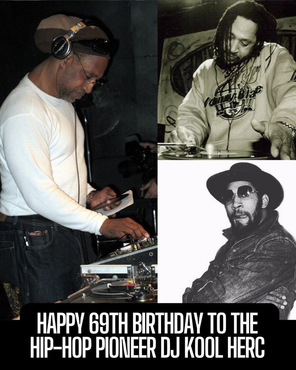 Legendary Hip-Hip Pioneer and of the founding fathers of Hip-Hop DJ Kool Herc turns 69 today! Salute the legend Kool Herc ✊🏾 #Hiphop #Hiphoppioneer #Hiphopfoundingfather