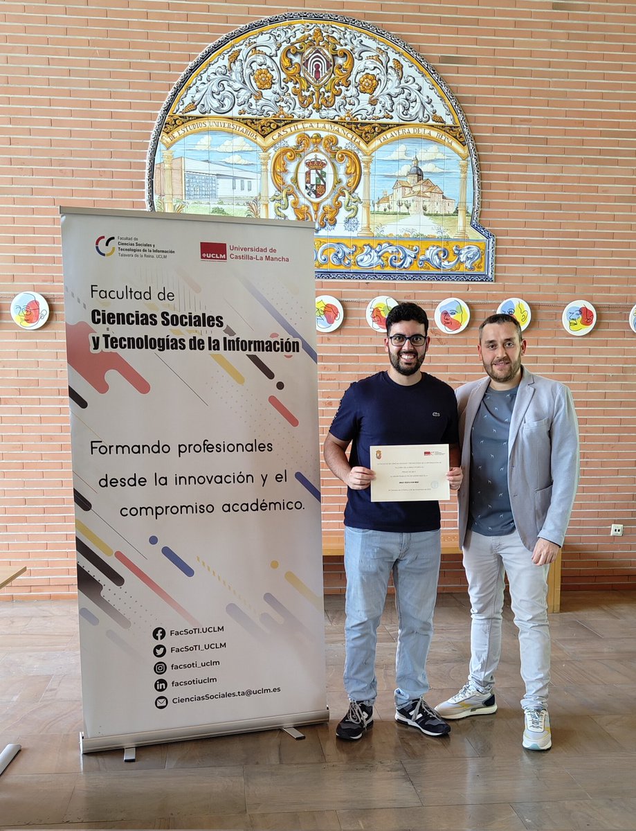 🏅Hoy se ha hecho entrega del premio al mejor TFM de la Facultad de Ciencias Sociales y Tecnologías de la información del Curso 2022-2023. El premio, dotado con 300 €, ha sido para Diego Ortega Navarro, egresado del Máster en Investigación y Marketing Digital. ¡Enhorabuena!