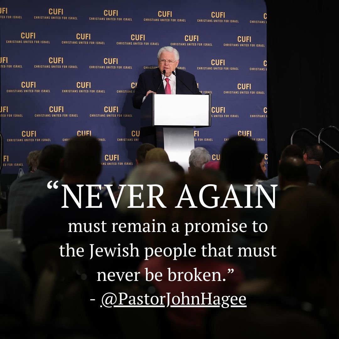 'Never again must remain a promise to the Jewish people that must never be broken.'