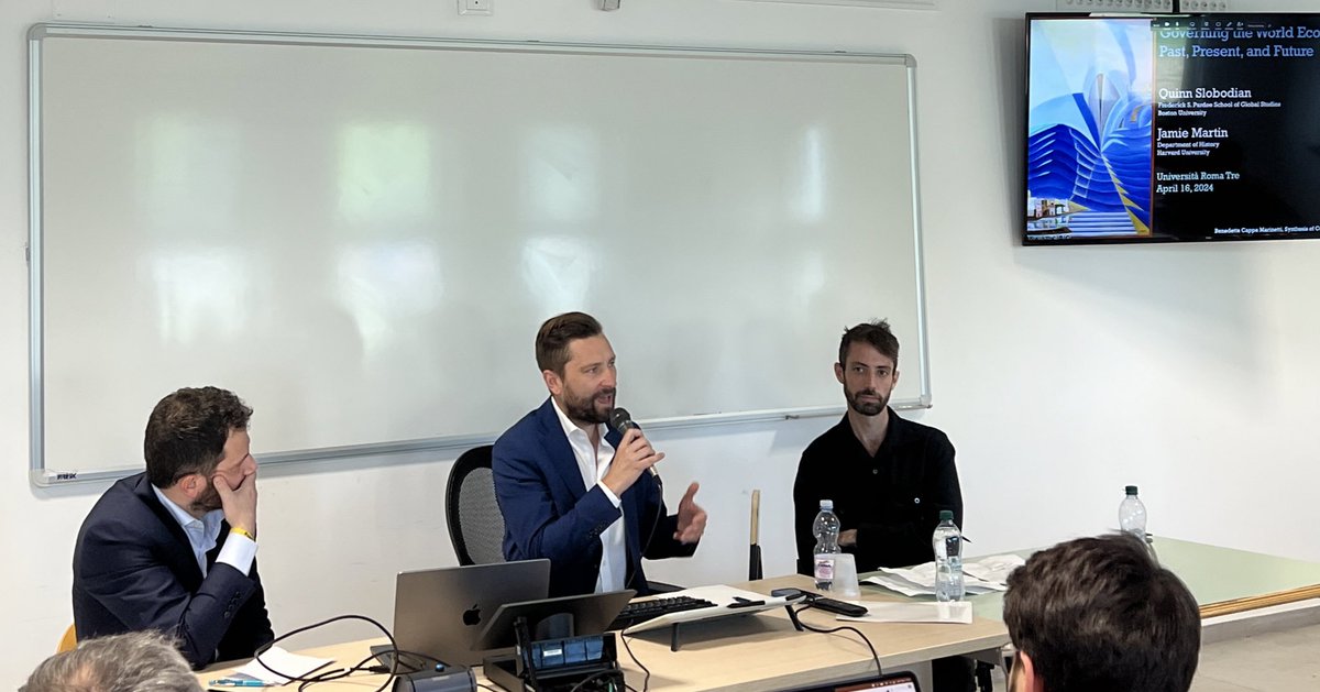 Interesting discussion between @zeithistoriker and <a href="/jamiemartin2/">Jamie Martin</a> in Rome today