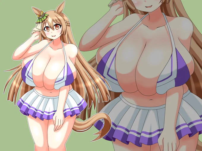デカノパイヤモンド(自前)#気温が高いので気が早いが水着絵が見たい 