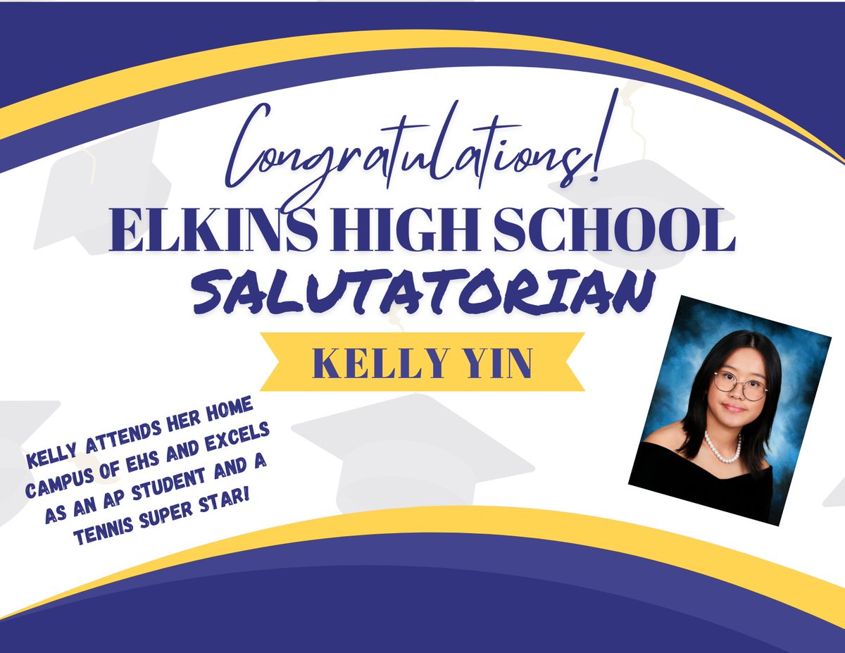 Let's give a HUGE Noble Knight Shout Out to our 2024 Salutatorian, Kelly Y.! 💙🏰💛 #KnightLife