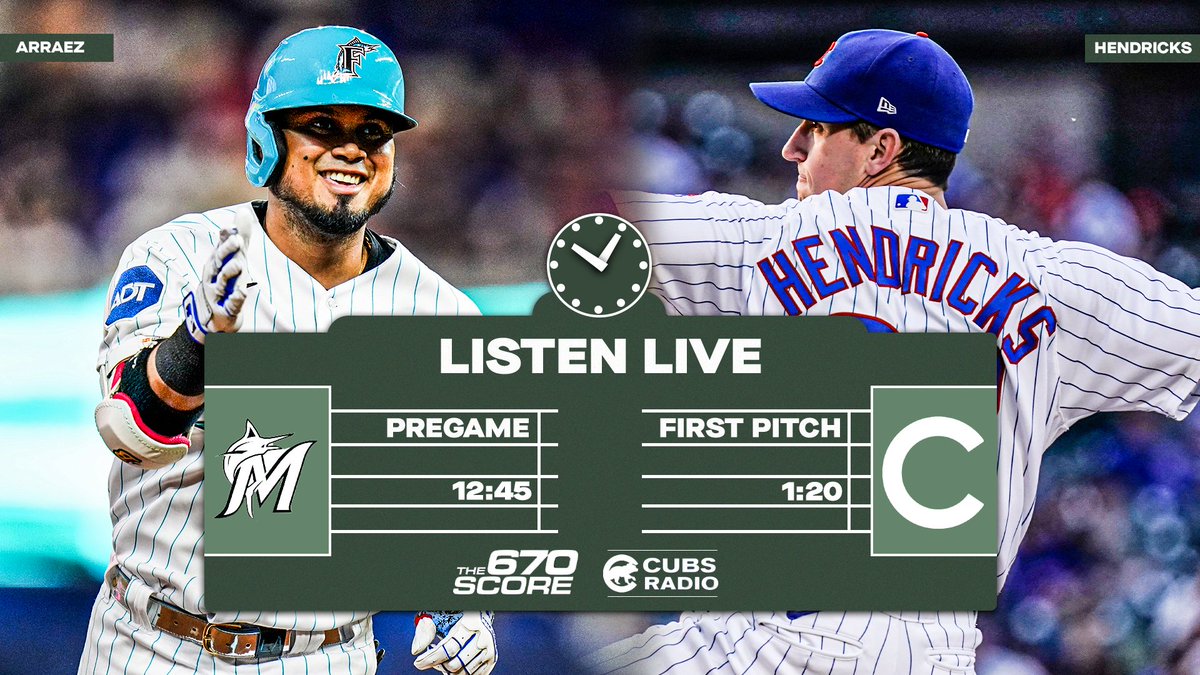 ⚾️ #Cubs Game Day! ⚾️ Tune in on The Score: 🎙️ @ZachZaidman, @Dempster46 & @Espo670 📻 670 AM, 104.3 FM HD-2 📱 @Audacy app The Score is your home for Cubs Baseball!