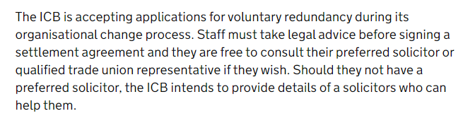 ncarding's tweet photo. The sad reality of a 30% cut in running costs - @ciosicb procures solicitors to help affected staff after launching a voluntary redundancy programme. https://t.co/3vcLN9bOC0