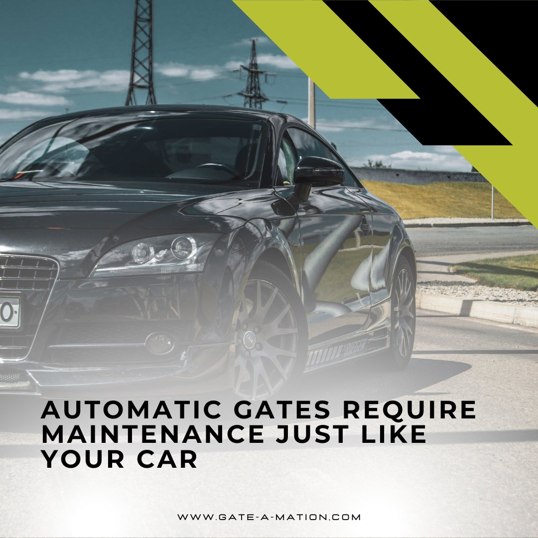 gateamation's tweet image. Is your gate more of a &quot;gate crash&quot; than a grand entrance?  Invest in a smooth operating gate with Gate-A-Mation’s excellent maintenance plans!  
DM us or contact us at maintenance@gate-a-mation.com #gategoals #securityupgrade #worththeinvestment