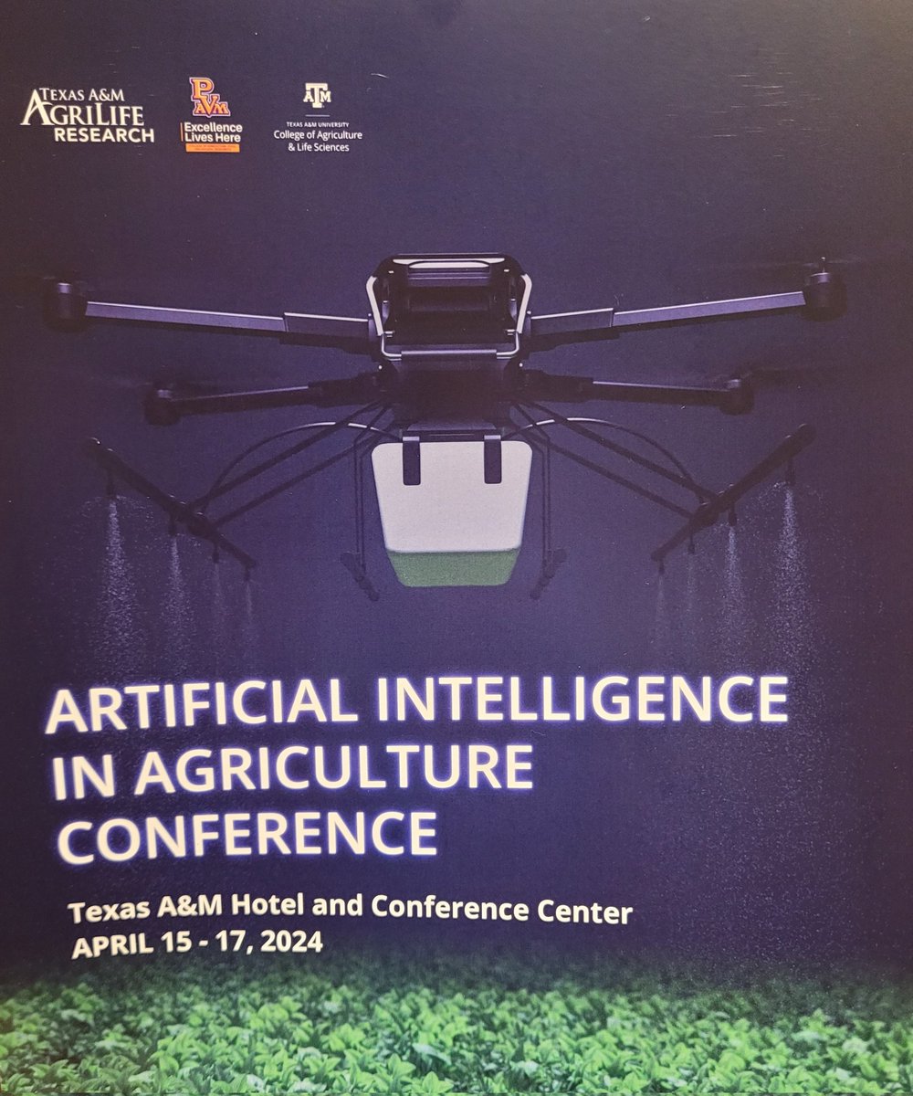 Dr. Congliang Zhou, our postdoc, presented an AI-enhanced technology for insect detection and counting in sticky traps at the #AIinAg Conference in Texas A&amp;M
