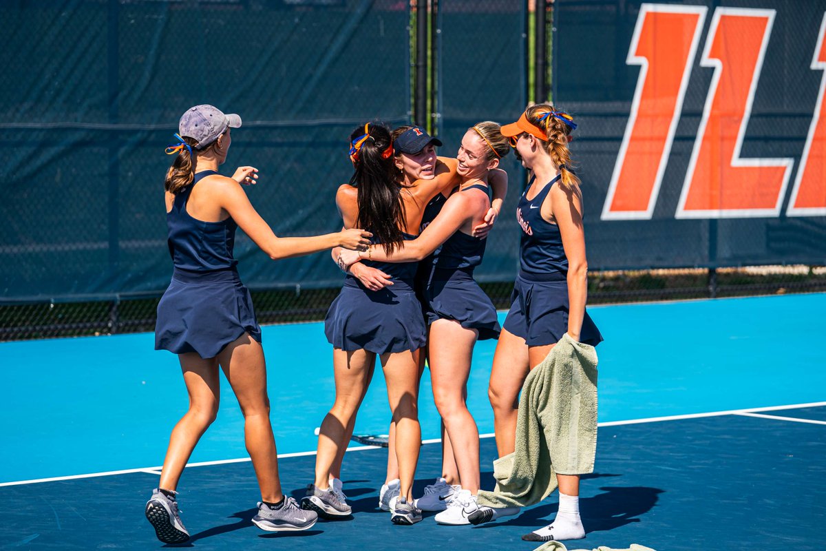 IlliniWTennis's tweet photo. Tfw you clinch on Senior Day

#Illini | #HTTO https://t.co/eTgONklZXN