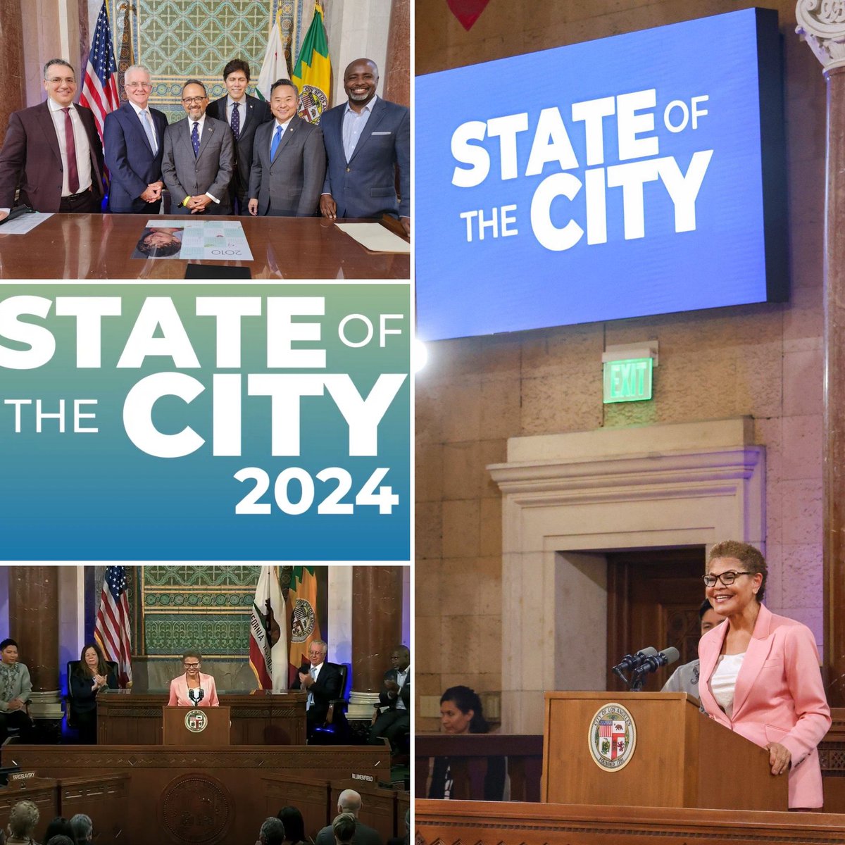 I was honored to attend the State of the City #SOTC2024 address by Mayor Karen Bass, @MayorOfLA. Local authorities are the closest to the people. Their decisions are the most impactful. @LACity is home to millions of people from 🇲🇽. @ConsulMexLan is ready to work closely with her