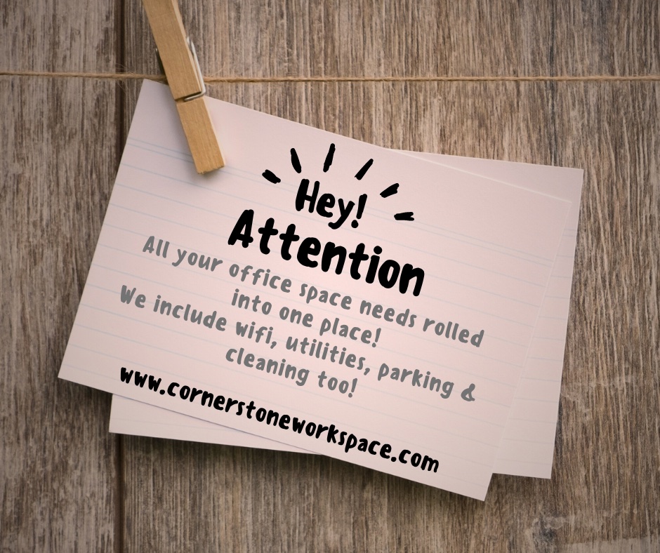 WorkCornerstone's tweet photo. We have 1 enclosed &amp; private office left &amp; only a few loft spaces! 
🏢
Inquire today &amp; learn how to make one of our work spaces your work home. 
💻

#OfficeSpaceForLeaseInChapelHill
#DeskSpaceForLeaseInChapelHill
#CoWorkingIsBetterThanSoloWorking
#WorkAloneButWithSomeoneInSilence https://t.co/sv22NRBH8k