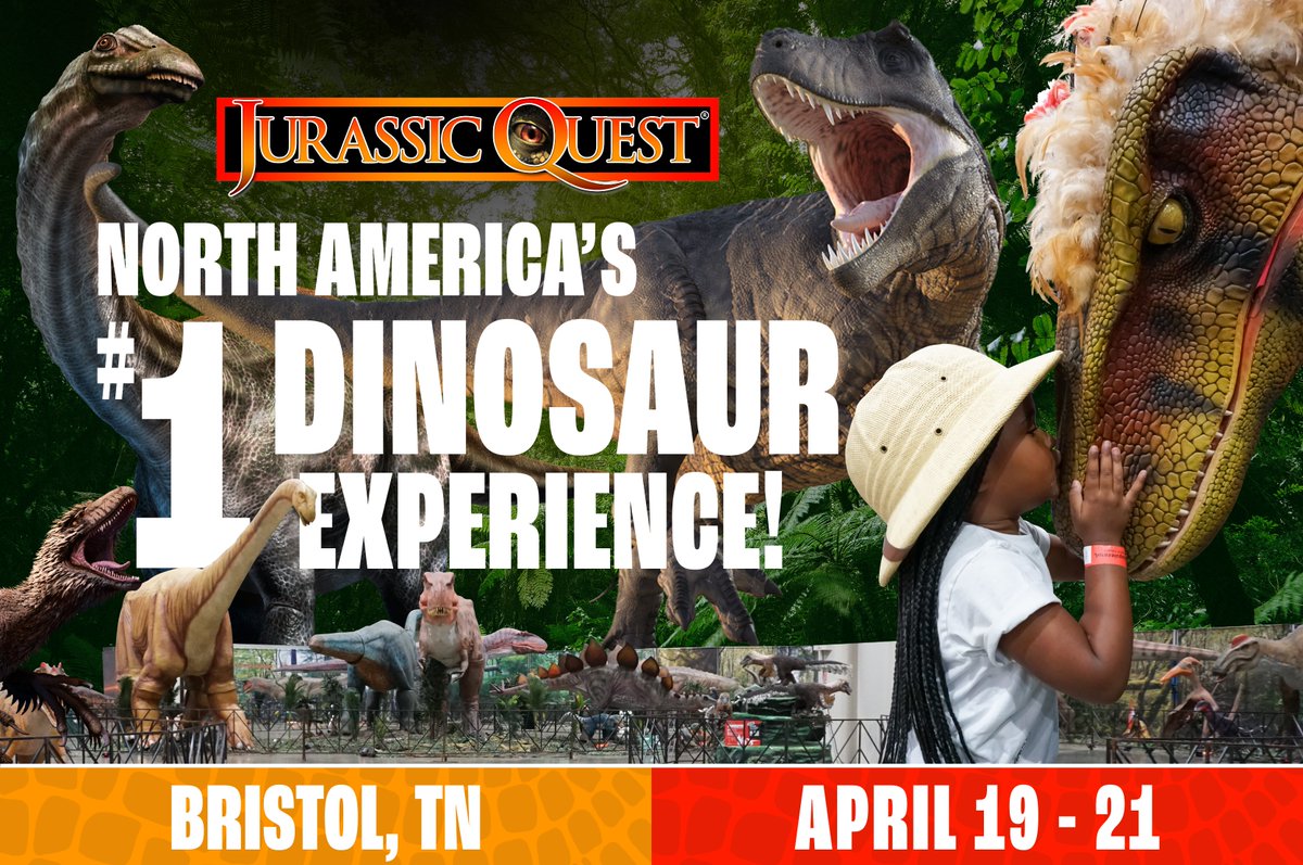 THIS WEEKEND @Jurassic_Quest  takes over BMS!

More info & tix: bit.ly/3Psli8V

#ItsBristolBaby