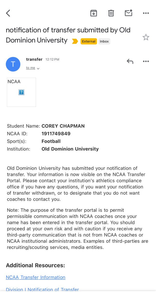 Corey Chapman tweet media