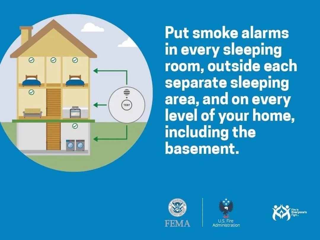 Got enough #SmokeAlarms? Ensure sufficient coverage and interconnect them for added safety. Test monthly to keep loved ones safe! #SmokeAlarmsSaveLives #TestItTuesday #FireSafetyTips 🔥