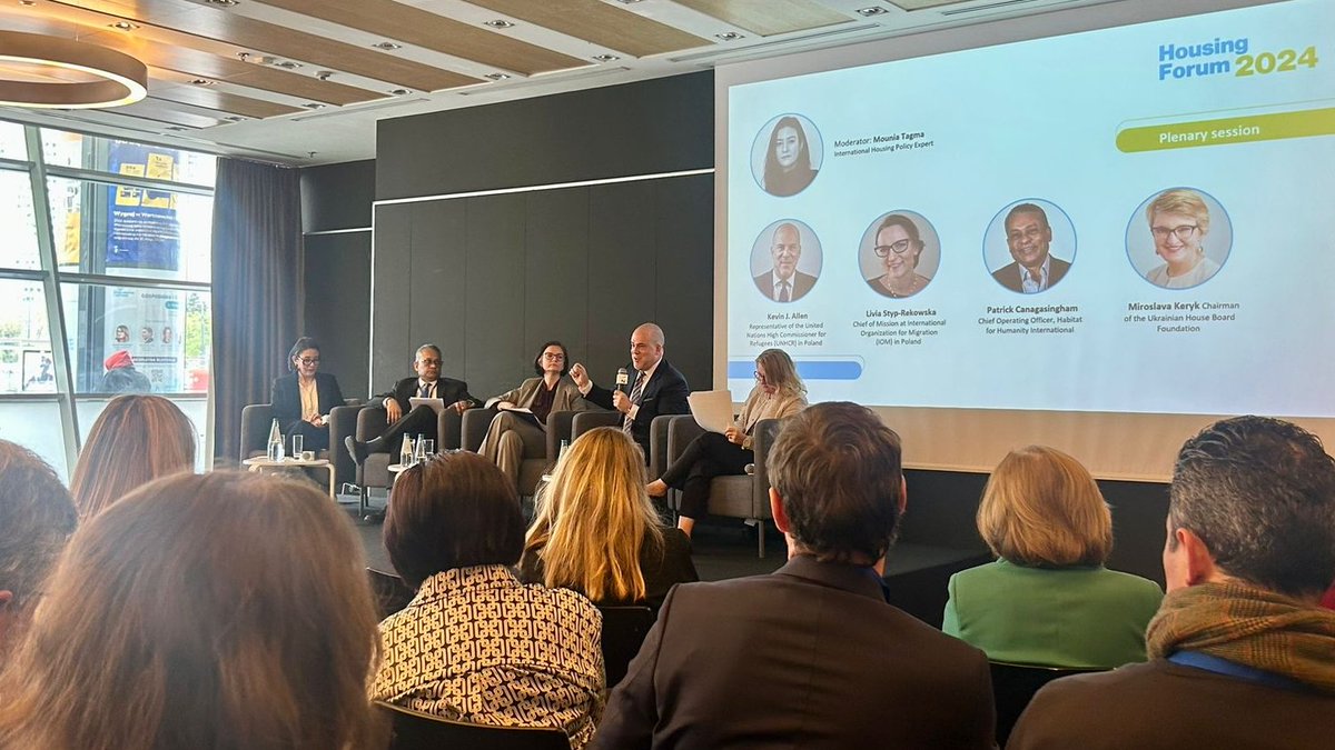 UNHCR Polska (@unhcrpoland) on Twitter photo Affordable housing is not just a moral imperative, it’s an investment in human capital for a brighter future — for Poles and for refugees forced to flee.
Public-private partnership and smart policy approaches discussed today <a href="/HabitatPL/">Habitat Poland</a> #EuropeHousingForum.
#StrongerTogether Affordable housing is not just a moral imperative, it’s an investment in human capital for a brighter future — for Poles and for refugees forced to flee.
Public-private partnership and smart policy approaches discussed today <a href="/HabitatPL/">Habitat Poland</a> #EuropeHousingForum.
#StrongerTogether