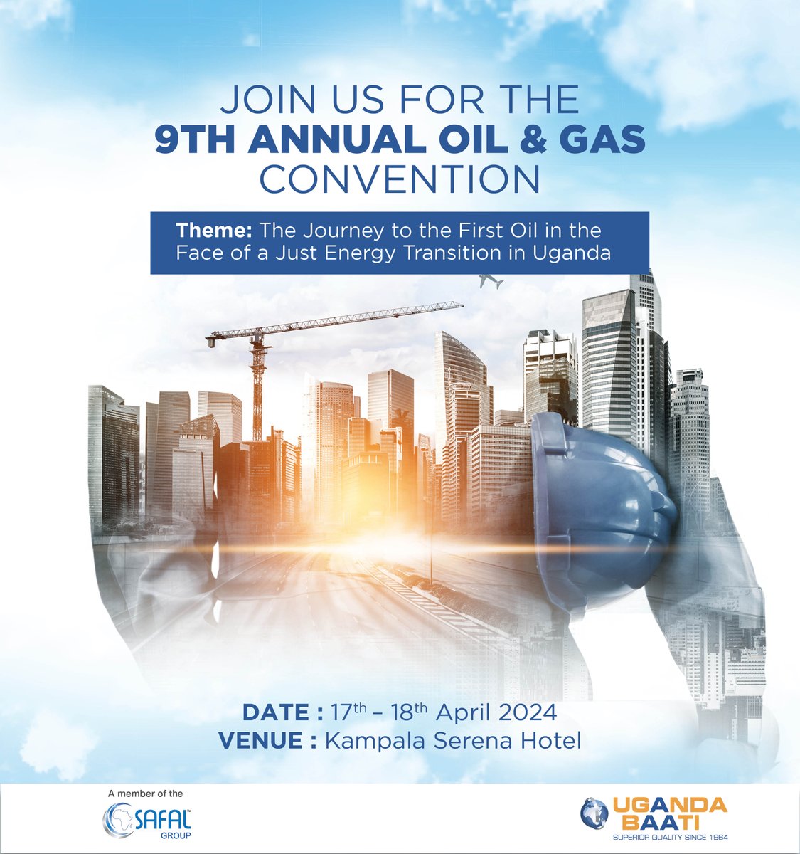 Join us tomorrow and Thursday at the Kampala Serena Hotel, for the 9th Annual Oil and Gas Convention. Pass by our exhibition point and let's show you a variety of innovative building solutions that you can choose from to build your dream business premises. #SuperiorQuality
