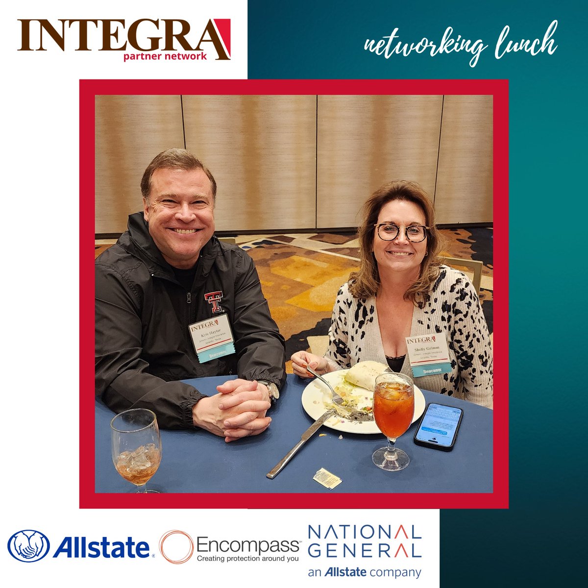 Thank you to @Allstate, Encompass Insurance, & National General, an Allstate company for sponsoring lunch for our agents at the Integra Partner Network Conference. Find your way to Integra (especially if you like to eat!).
#insurance #findyourway #independentagent #agencynetwork