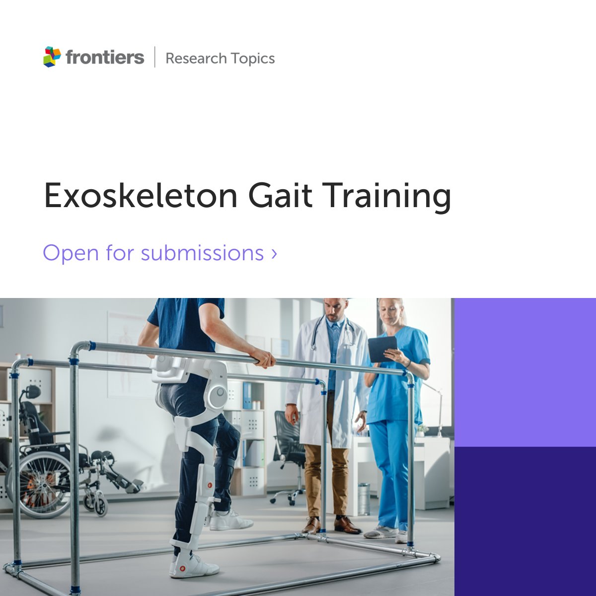 📣Submissions open till Sept30 Explore the intersection of biomechanics, neuroprosthetics, and sensorimotor adaptations in exoskeleton research ➡️help shape the future of neuroprosthetic developments! submit here fro.ntiers.in/EGT #ExoskeletonGaitTraining #Neuroprosthetics