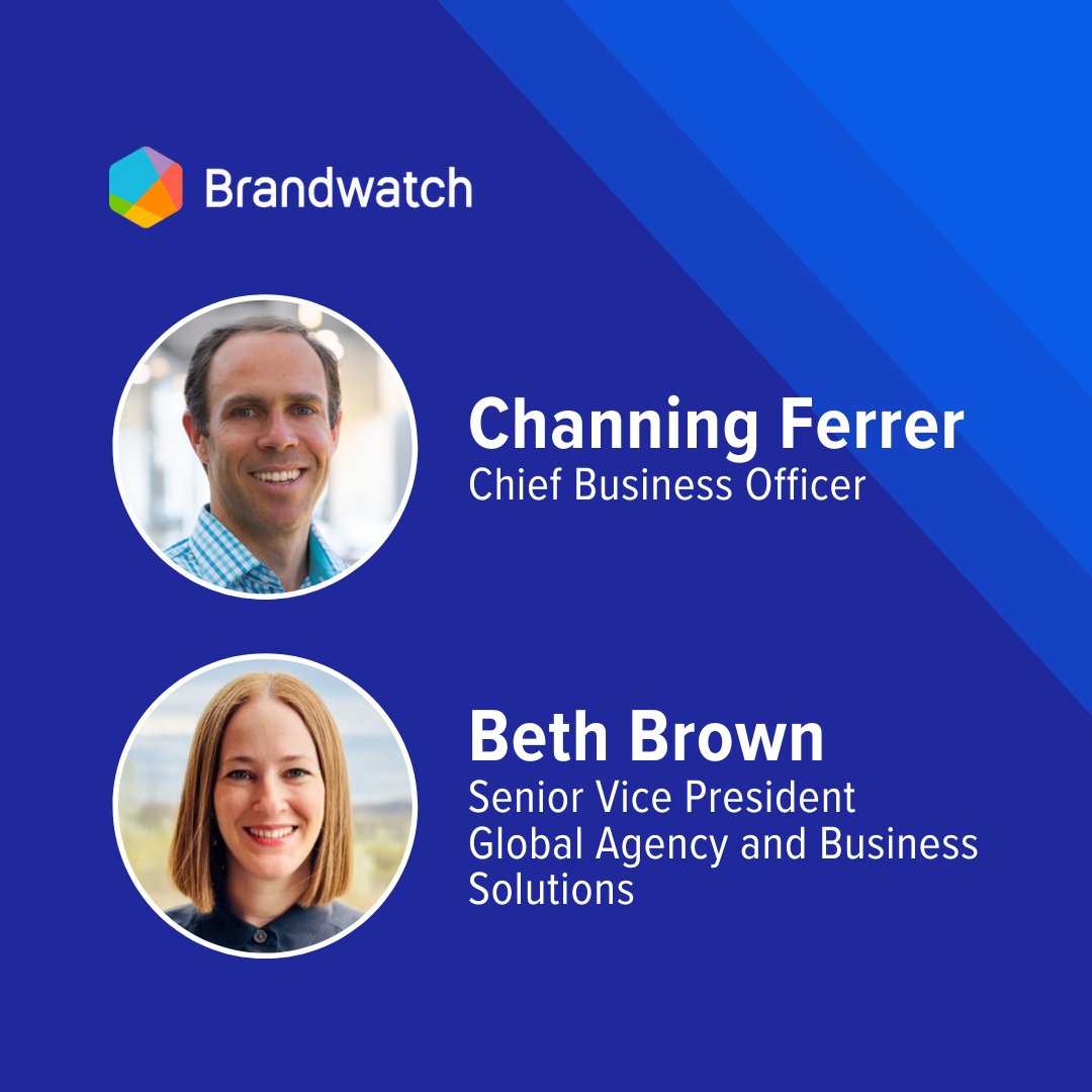 We're excited to welcome Channing Ferrer as our new Chief Business Officer and Beth Brown as our new SVP of Global Agency and Business Solutions to our @Brandwatch and @Cision team! 👏👏