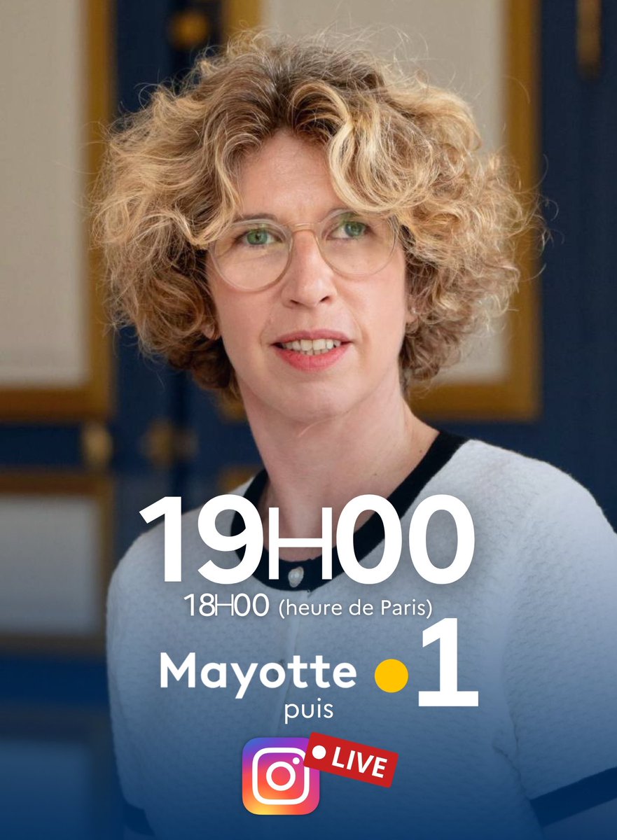 🔴 C’est maintenant en direct sur @mayottela1ere pour le JT de 19h à Mayotte. À l’issue de mon interview, je répondrai en live à toutes vos questions sur Instagram ! 📲Pour participer, rdv dès 19h25 (18h25 à Paris) sur mon compte Instagram @mguevenoux