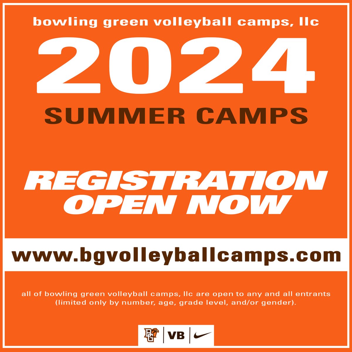 Summer camp registration is LIVE! Go to bgvolleyballcamps.com to secure your spot today! #AyZiggy || #BGVB24 || #BGWarriors || #DreamBiG