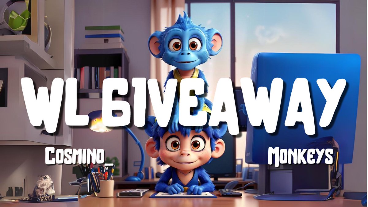 Cosmino_'s tweet photo. Cosmino x @TonMonkeys 
💎10 x WL GIVEAWAY💎

I told ya guys! Something cooked for a long time and now it’s time to launch! 
Our Monkey friends gave us 10 wl for the upcoming #NFT collection.

How to be eligible?
- follow @TonMonkeys 
- join the chat https://t.co/Wu0rLufftT
- follow @Cosmino_ 
- tag friends! (The more friends you tag, the higheris the possibility to get picked 👀🐒) 
Good luck #monkeys ❤️🫡

$TON #giveaway #wl #NFTCollection #ton #NFTGiveaway