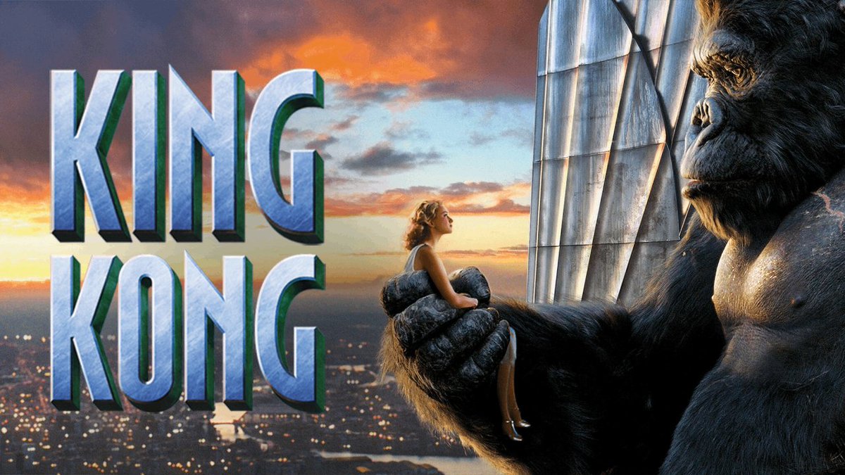King Kong (2005) En esta épica versión de #PeterJackson, un director de cine y su equipo viajan a la remota Skull Island, donde la protagonista llama la atención de un simio gigante.