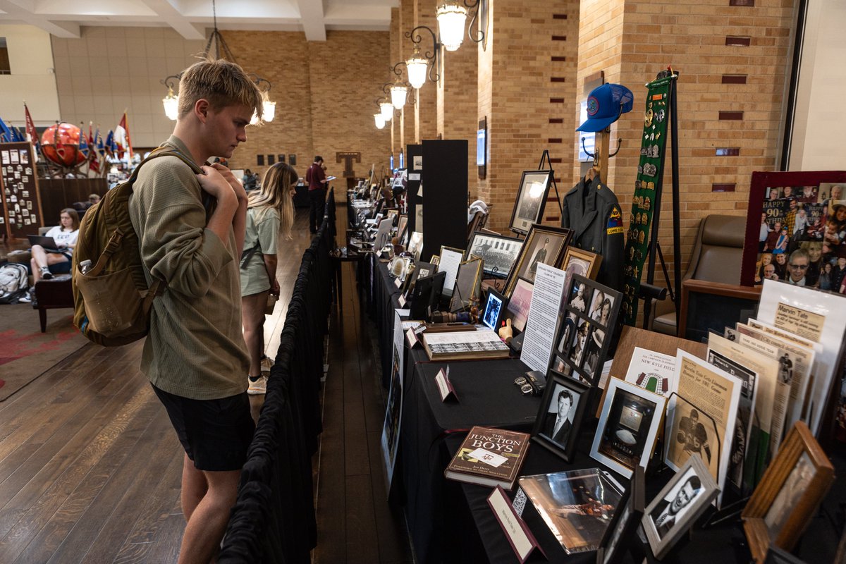 Behind every 'Here' is an important Aggie story. All are invited to visit the @AggieMuster Reflections Display in the MSC Flag Room through Sunday, April 21.