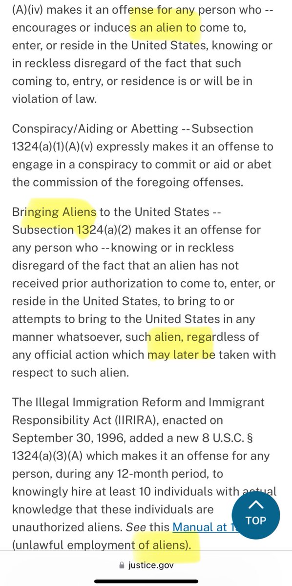 @ImMeme0 Check out how many times they use “alien” in government handbooks…This is ONE screenshot 🤣