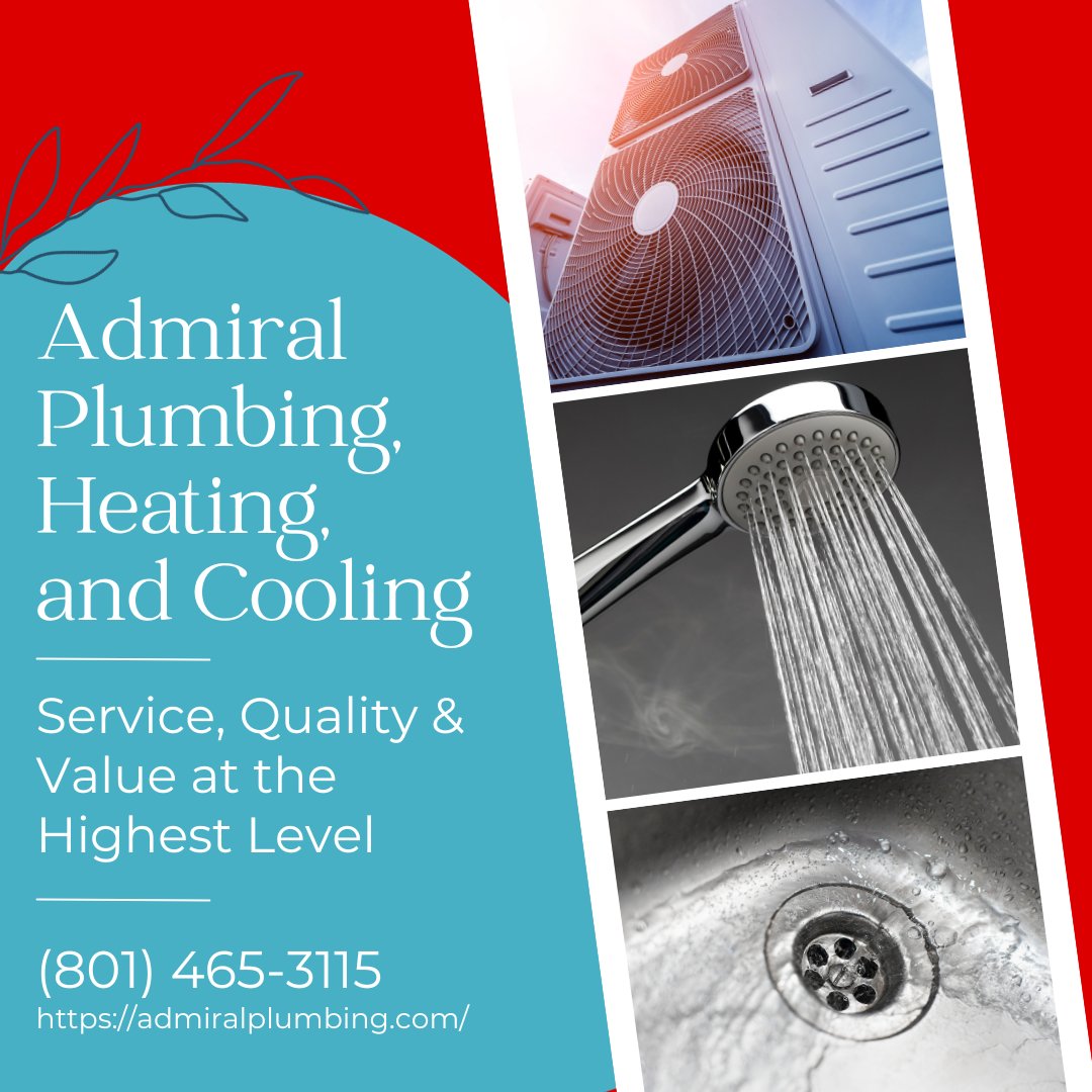 Service at the highest level – where expertise meets excellence. Elevate your expectations with Admiral Plumbing, Heating, and Air. 🌟🔧 #TopNotchService #AdmiralService #ServiceExcellence

Visit our website bit.ly/3P6k1Vk or call us today (801) 465-3115