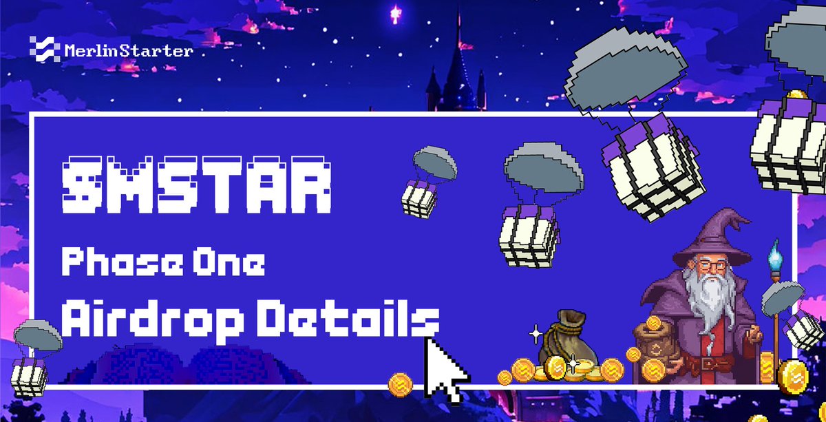 Here's an announcement regarding the $MSTAR airdrop release rules: To show appreciation for all early MerlinStarter supporters, we are releasing the first phase of the $MSTAR airdrop, which accounts for 5% of the total token supply. ⏰Claim time: 2024–04–17 20:00 SGT 📕For…