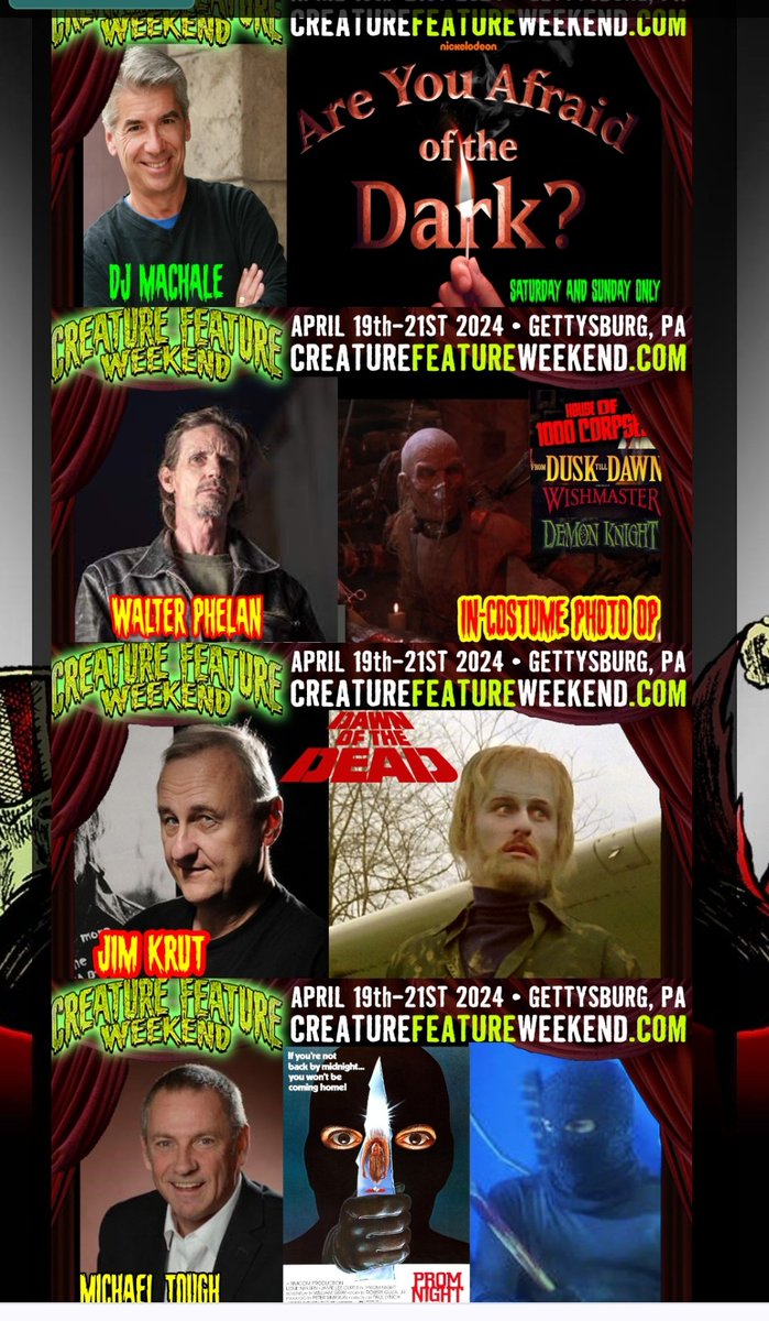JeffWhitmire1's tweet photo. 3 sleeps!!!!! #CreatureFeatureWeekend https://t.co/bPFftWyDwJ