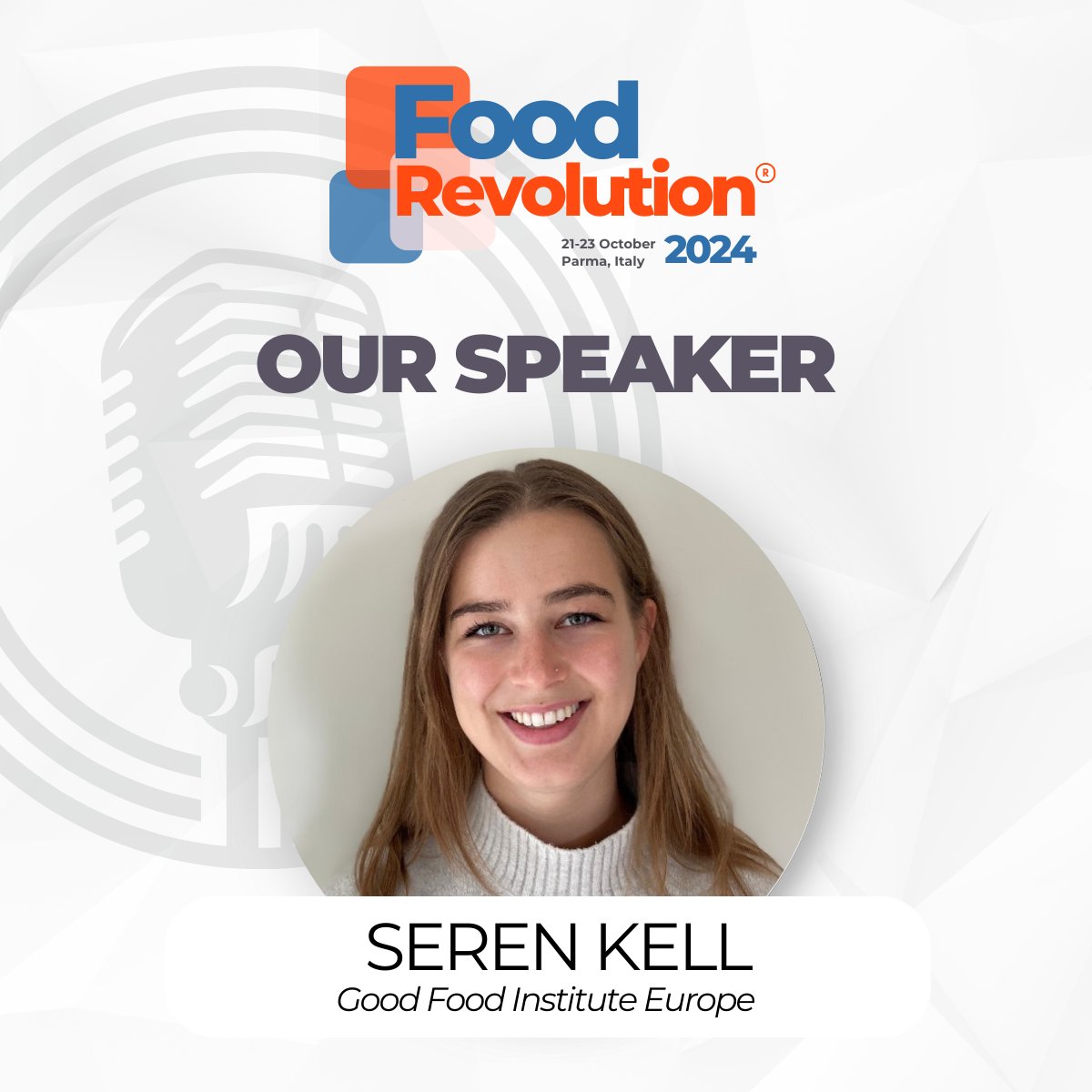 We are thrilled to announce a new addition to our esteemed lineup of speakers for FoodRevolution2024: Dr. Seren Kell from @GoodFoodInst Europe! 🎙️

Seren will captivate our audience with her talk on #precisionfermentation for #alternativeproteins.