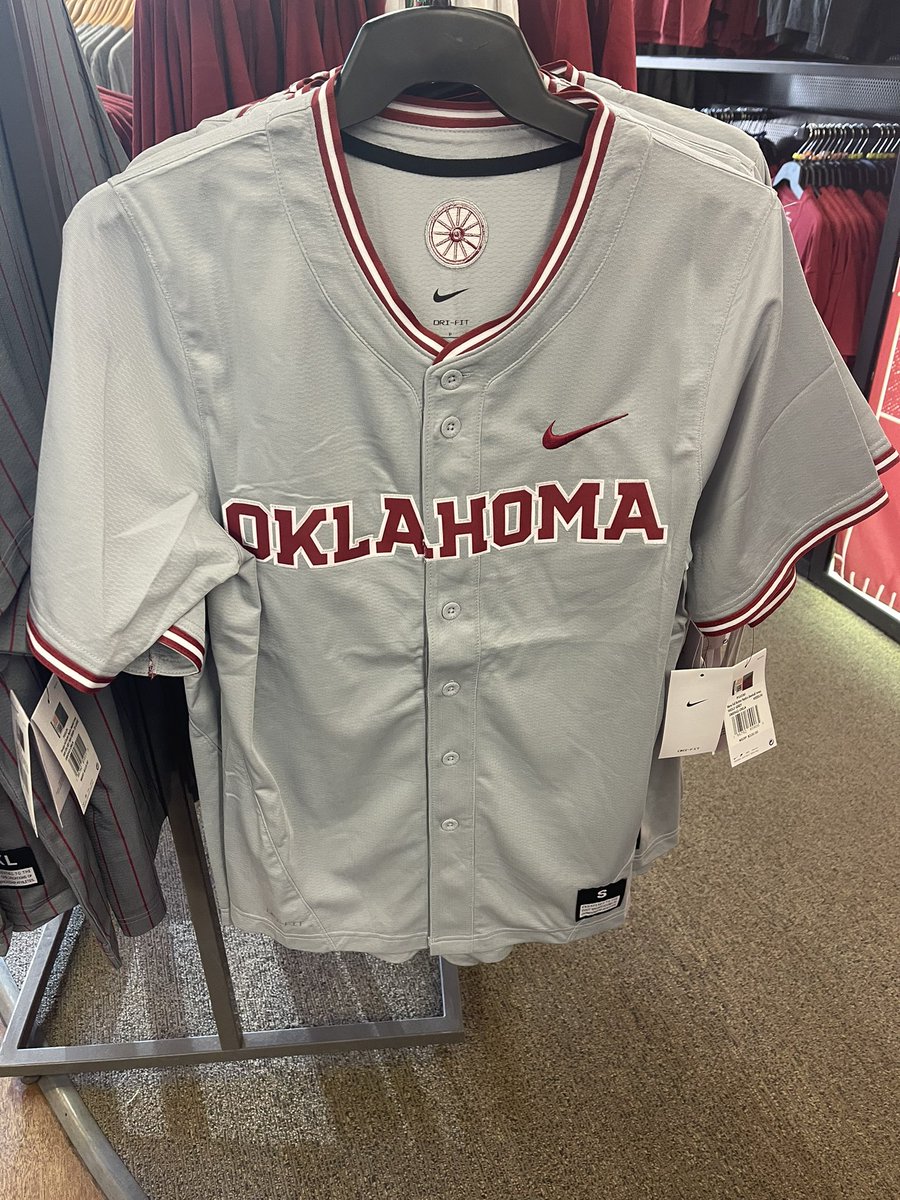 OULids's tweet photo. You asked and we got em! Come by and grab a Sooner Baseball jersey today! #oklahoma #baseball #boomer #sooner https://t.co/mRF1Pqihpp