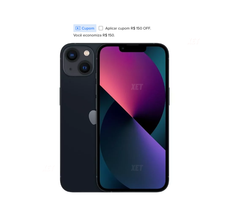 CAIU O PREÇO DO IPHONE 13 📱 iPhone 13 128GB 💵 R$ 3.495 no Pix 🎟️ Aplique o Cupom de R$ 150 OFF do Anúncio + Selecione Pix Loja Oficial Apple no ML mercadolivre.com/sec/2zwXUdw