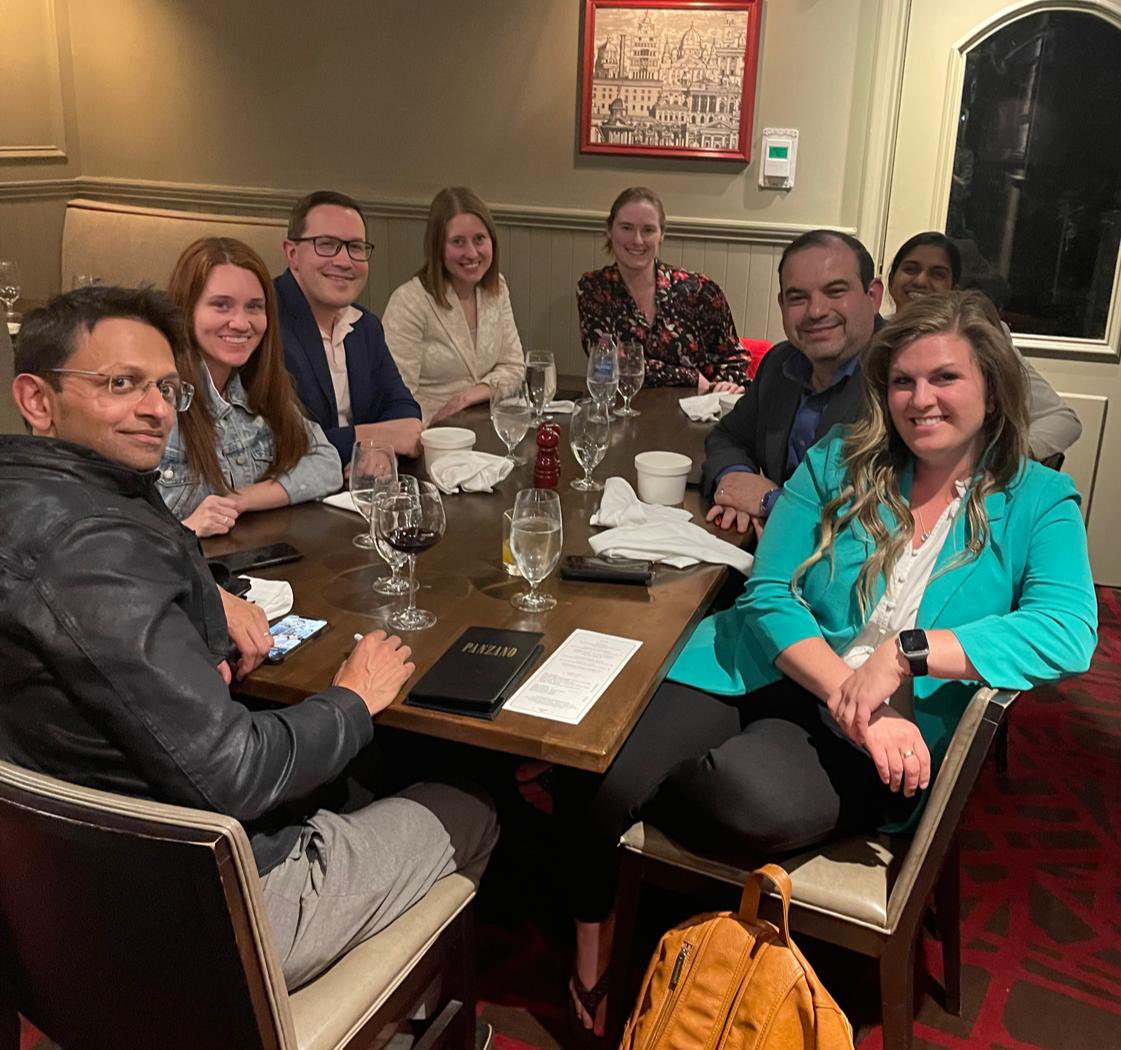 Lifelong friends and colleagues from the @AANmember ELP Class of 2023- you all continue to inspire me! @SerenaLOrr @Jorge_Ortiz_G @dr_jmartindale @NealSParikhMD @ZachThrelkeldMD @shivika_ch Morgan Jordan (@NezerSara @RaffaellaUmeton in abstentia)