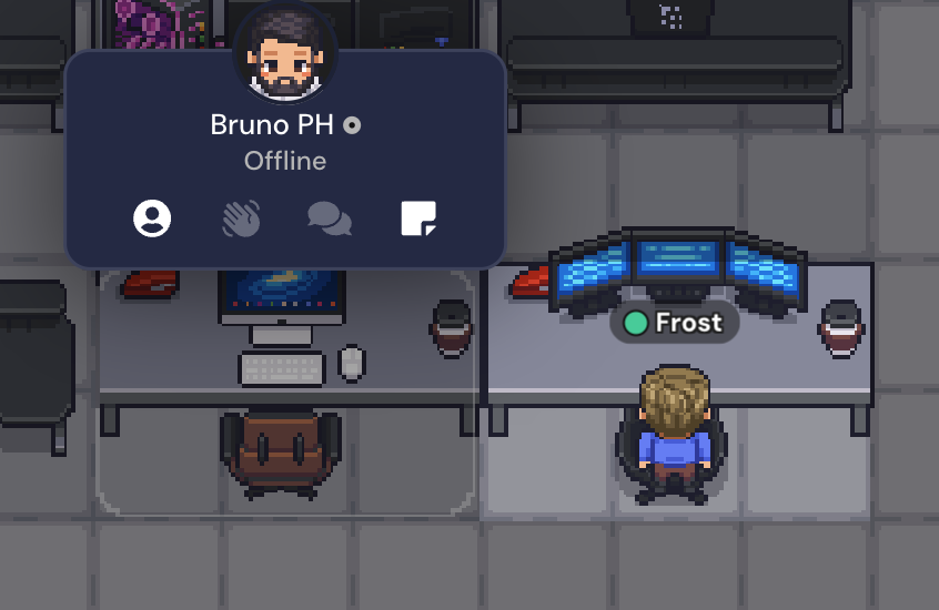 sentar do lado do chefe é a pior coisa.