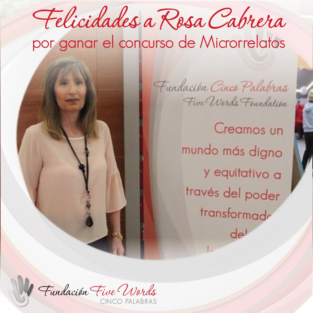 🥇📚 Felicidades a todos los galardonados en nuestra ceremonia de premiación y a la ganadora Rosa Cabrera Seral 💙🌟 Tu contribución es vital para proyectos que transforman vidas a través del arte y la cultura. fundacioncincopalabras.org #premio #galardonados #solidaridad