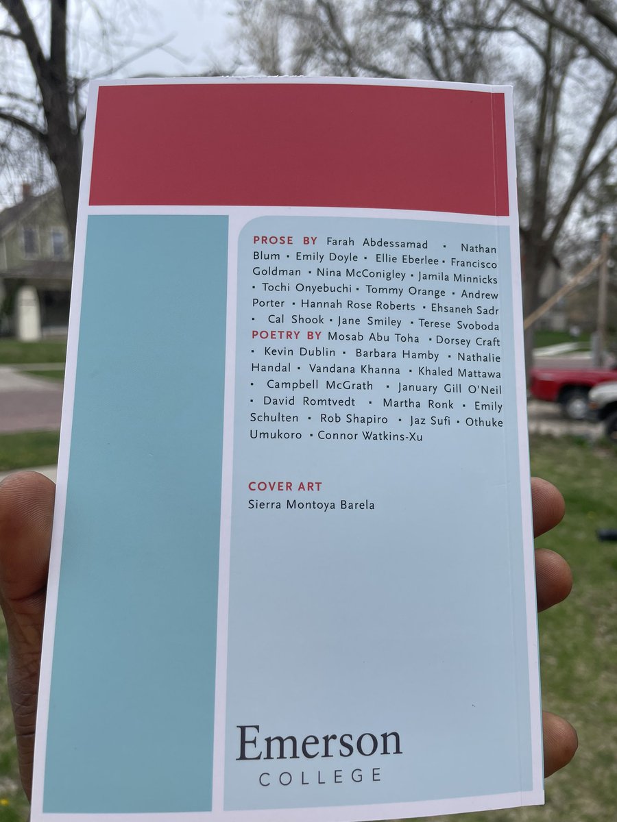I’ve a new poem in the beautiful Spring 2024 issue of Ploughshares. I am grateful to John Skoyles, Ladette Randolph, issue guest editor Laila Lalami (@LailaLalami), & all the wonderful people at @pshares. Also, what a gorgeous cover by Sierra Montoya Barela! Get your copy today!