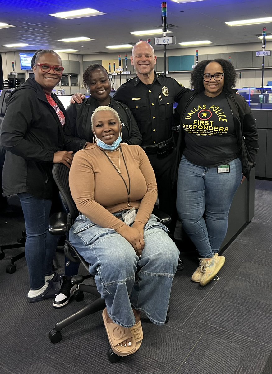 Shout out to our @DallasPD angels on our shoulders, not just during National Public Safety Telecommunicators Week, but every week. We are a family and simply could not accomplish our mission without their tireless efforts. Incredibly grateful…. Appreciate you all!