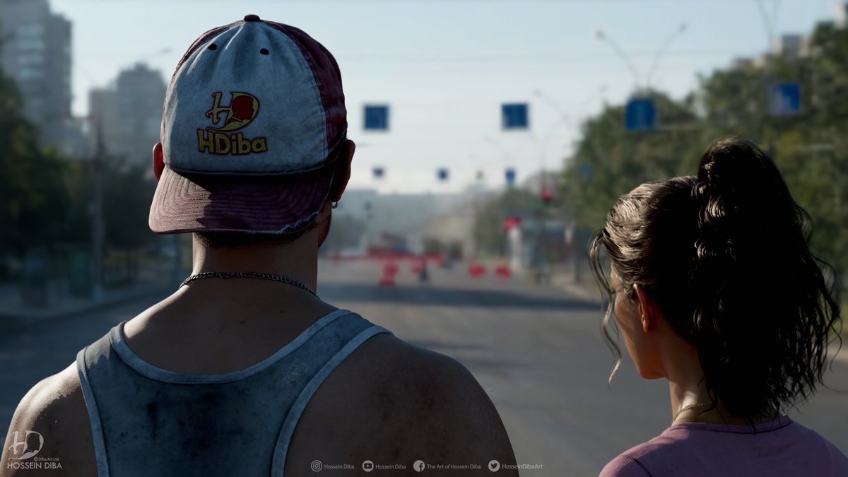 My take on protagonists of #GTAVI, #Lucia and #Jason.