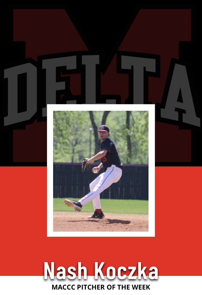 MDCC Baseball (@trojanbb) on Twitter photo Congratulations to sophomore uncommitted RHP, <a href="/NashKoczka/">Nash koczka</a> , on winning MACCC Pitcher of the Week. Nash went 11IP 4H 2BB 0ER 8K. Congratulations to sophomore uncommitted RHP, <a href="/NashKoczka/">Nash koczka</a> , on winning MACCC Pitcher of the Week. Nash went 11IP 4H 2BB 0ER 8K.