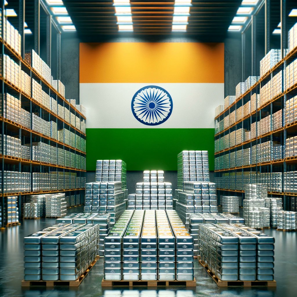 GoldSilverHQ's tweet image. "India has imported 130 million ounces of physical silver in the first quarter; 

they're on track to massively blow out all historical numbers."

- Bix Weir

That's a run rate for this year of 520M ounces = 60% of the global annual production 🤯