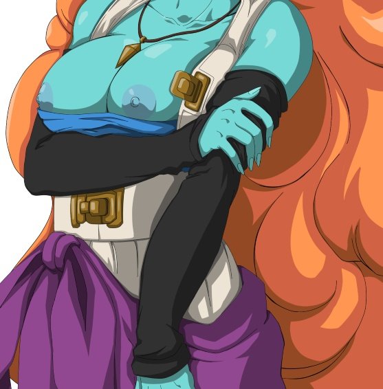 Her breasts keep slipping out of her shirt when she fights.. 💢