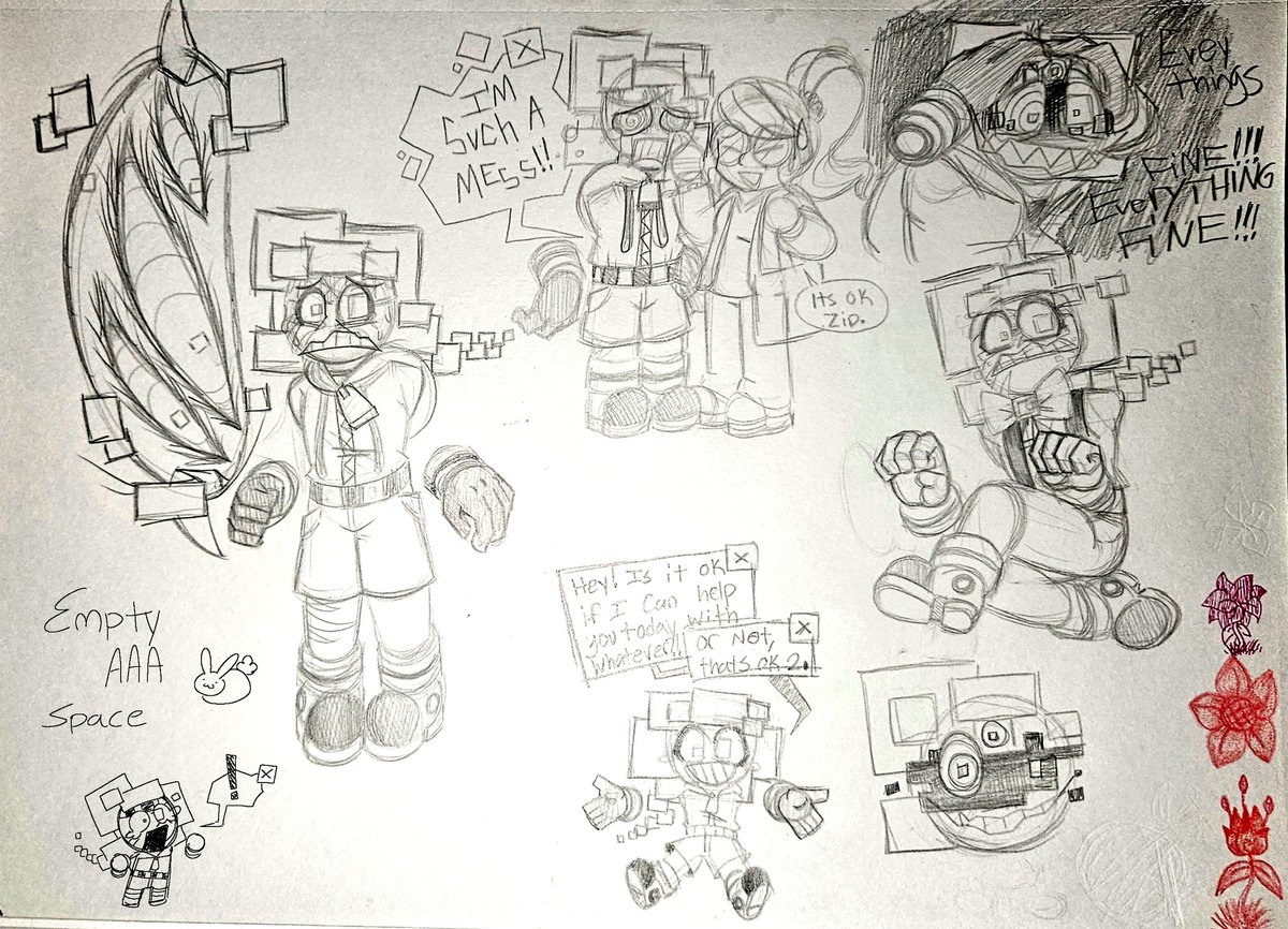 ShadowRabbit89's tweet photo. Multiple Zip.Glitch doodles. (with a bonus Julie redesign-)
#IrisSeries #Art #ArtistOnTwitter https://t.co/DrJfrerIMb