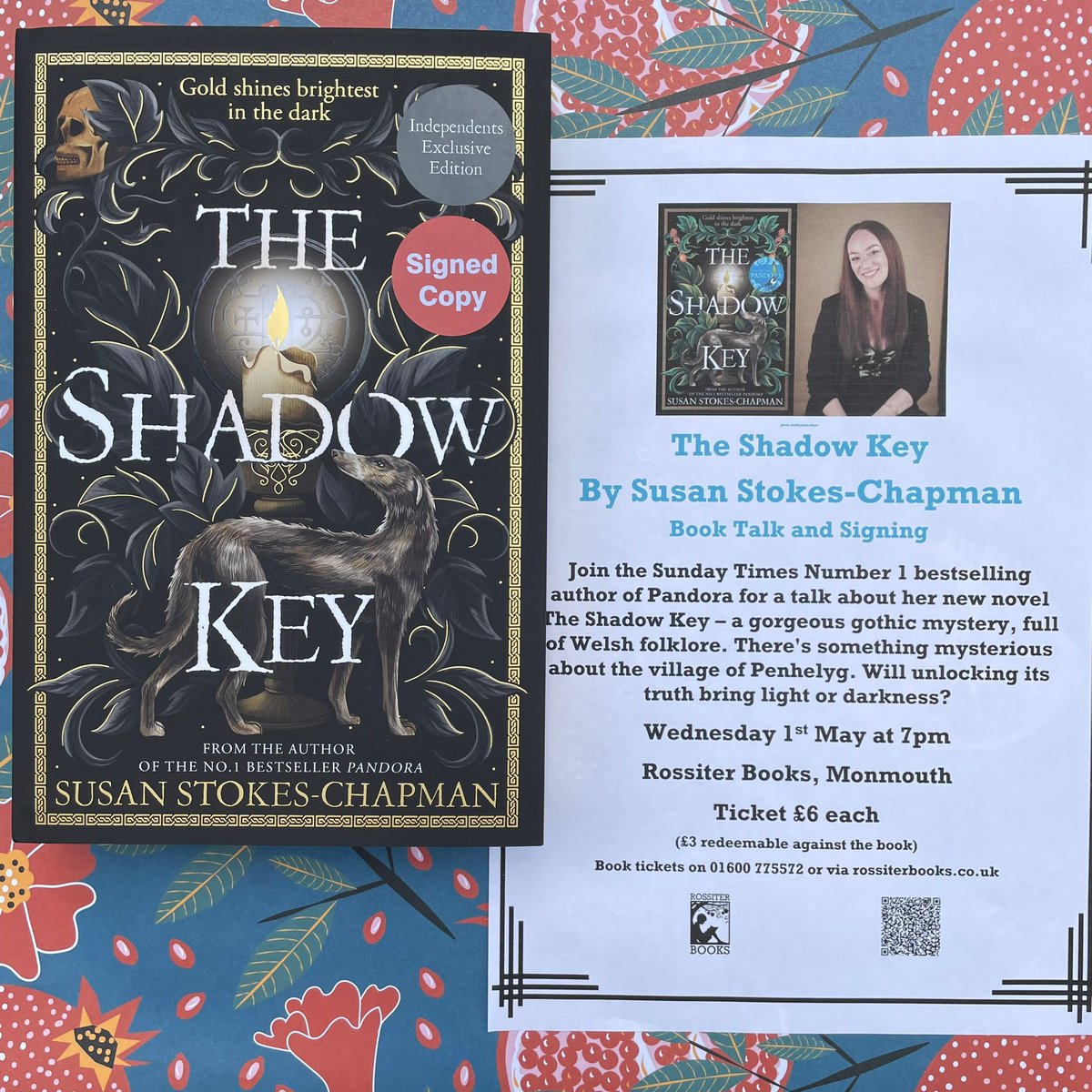RossiterBooks's tweet photo. What a stunning cover for #TheShadowKey @SStokesChapman 's brand new novel...
Published on Thursday
Book talk in #Monmouth on 1st May
@HarvillSecker
#gothicmystery #Welshfolklore #authortalk
@monbeacon @LifeInMon https://t.co/Gc5VFgaZCk