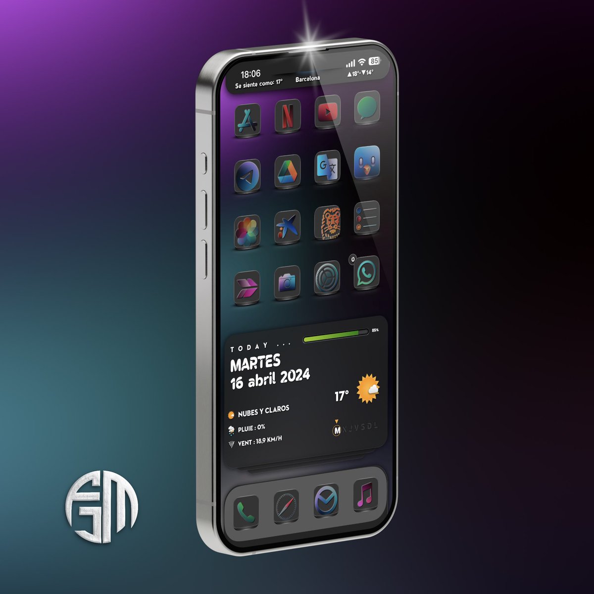 Happy Tuesday🙋🏽‍♂️📱13 Pro Max🕺🏽YoorWeather🔥😍by @JCRocky5 M and ShowAE🔥😍by @SeanKly beautiful icons IOS 14🔥😍by @jayhong865 SWAapp,Wall and widget by my dear @TeboulDavid1 Credits where due for the rest @EliseMihael @UtdAll @thgr34td4n3 @Leonel182520 @kelvingenao01 @luis9_49